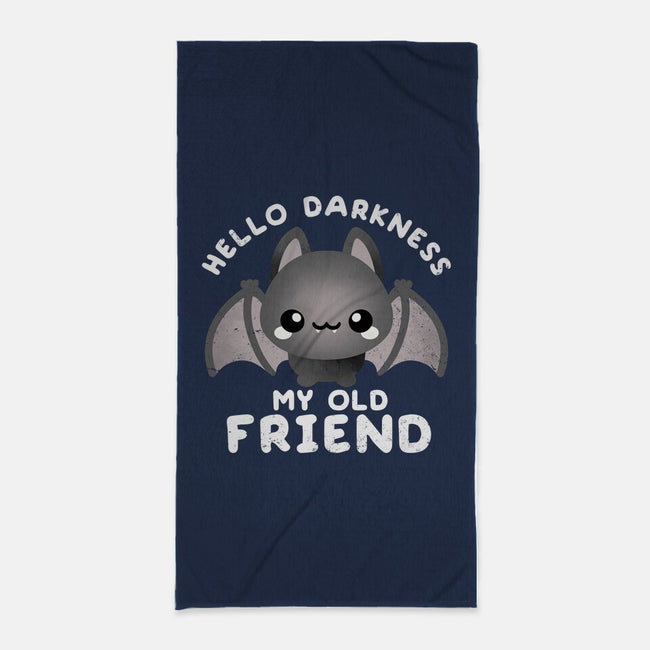 Darkness My Old Friend-none beach towel-NemiMakeit