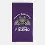 Darkness My Old Friend-none beach towel-NemiMakeit