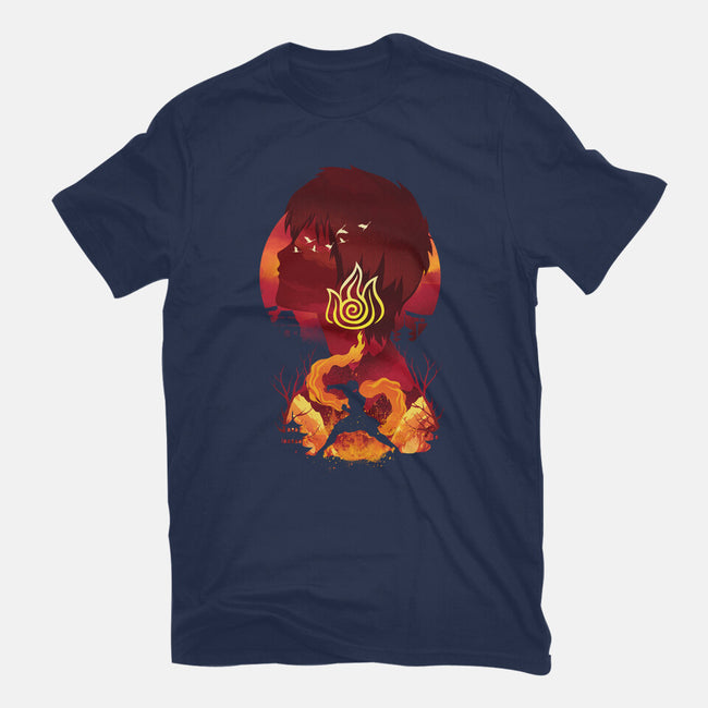 Fire Nation Landsacape-womens basic tee-dandingeroz