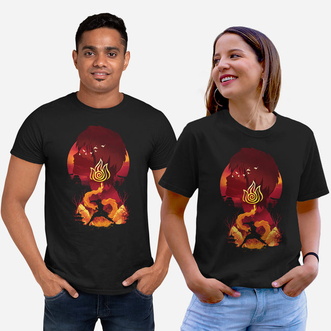 Fire Nation Landsacape-unisex basic tee-dandingeroz