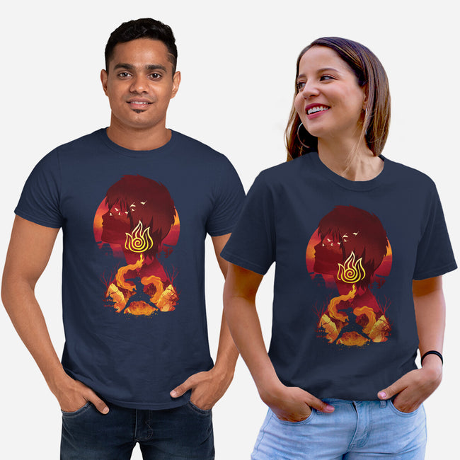 Fire Nation Landsacape-unisex basic tee-dandingeroz