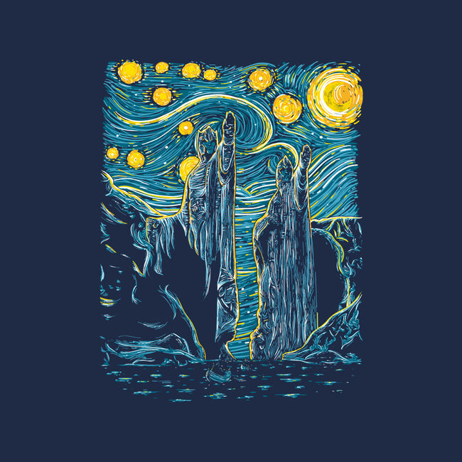 Starry Argonath-none polyester shower curtain-retrodivision