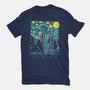 Starry Argonath-womens fitted tee-retrodivision