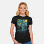 Starry Argonath-womens fitted tee-retrodivision