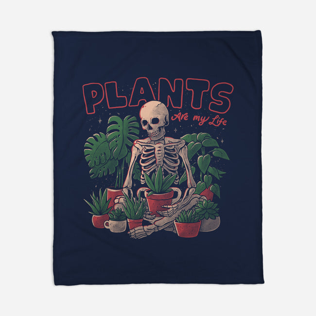 Plants Are My Life-none fleece blanket-eduely