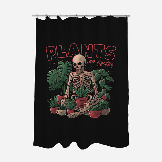 Plants Are My Life-none polyester shower curtain-eduely