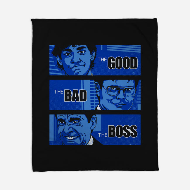 The Good, The Bad And The Boss-none fleece blanket-Getsousa!