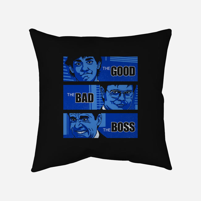 The Good, The Bad And The Boss-none removable cover throw pillow-Getsousa!