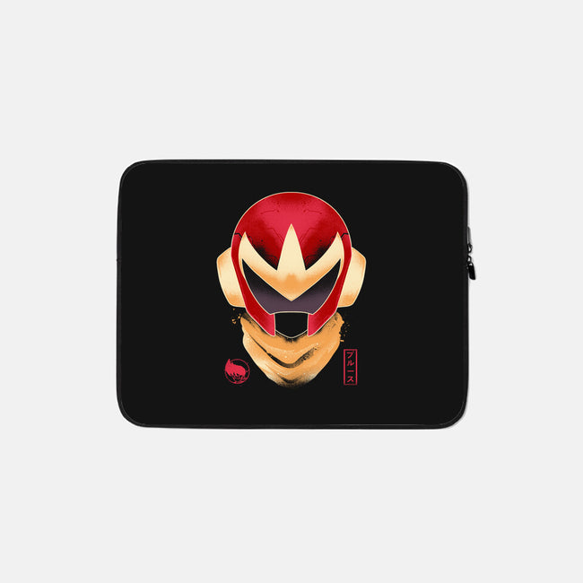 Protoman-none zippered laptop sleeve-RamenBoy