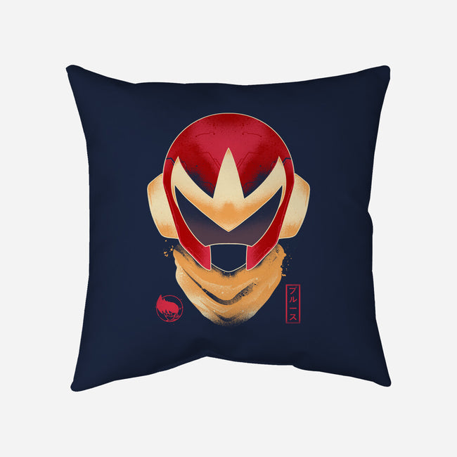 Protoman-none removable cover w insert throw pillow-RamenBoy