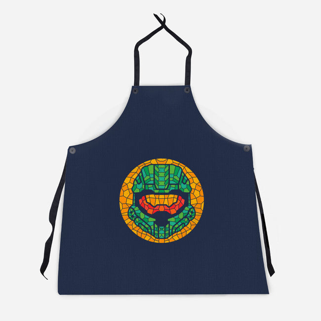 117 Helmet Mosaic-unisex kitchen apron-Logozaste