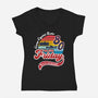 Friday 1980-womens v-neck tee-DrMonekers
