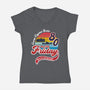 Friday 1980-womens v-neck tee-DrMonekers