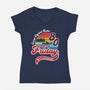Friday 1980-womens v-neck tee-DrMonekers