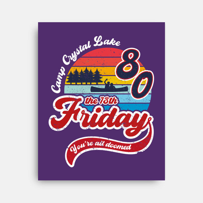 Friday 1980-none stretched canvas-DrMonekers