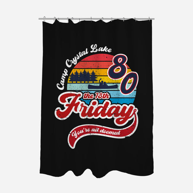 Friday 1980-none polyester shower curtain-DrMonekers