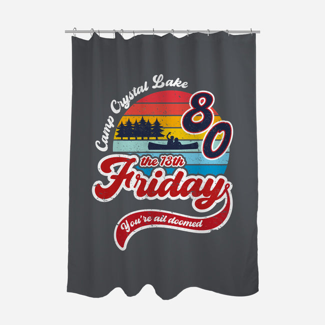Friday 1980-none polyester shower curtain-DrMonekers