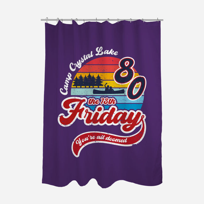 Friday 1980-none polyester shower curtain-DrMonekers