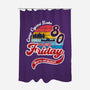 Friday 1980-none polyester shower curtain-DrMonekers