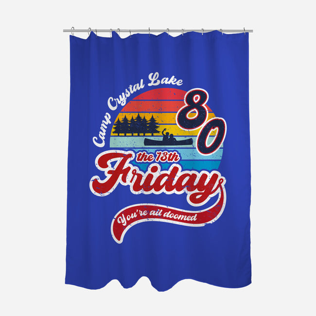 Friday 1980-none polyester shower curtain-DrMonekers