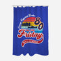 Friday 1980-none polyester shower curtain-DrMonekers