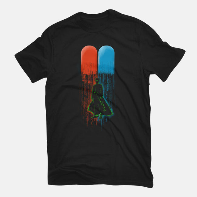 Red Pill Blue Pill-womens basic tee-Wookie Mike