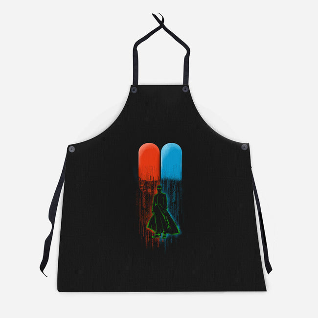 Red Pill Blue Pill-unisex kitchen apron-Wookie Mike