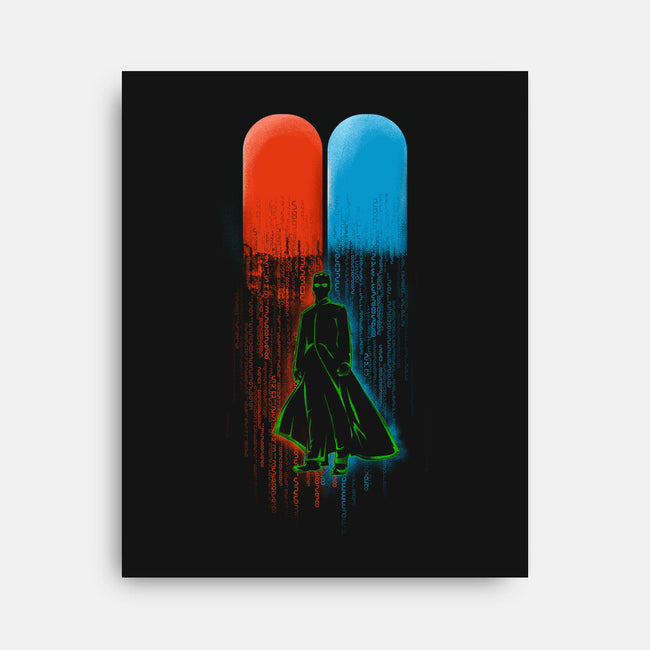 Red Pill Blue Pill-none stretched canvas-Wookie Mike