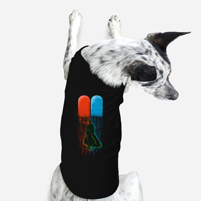 Red Pill Blue Pill-dog basic pet tank-Wookie Mike