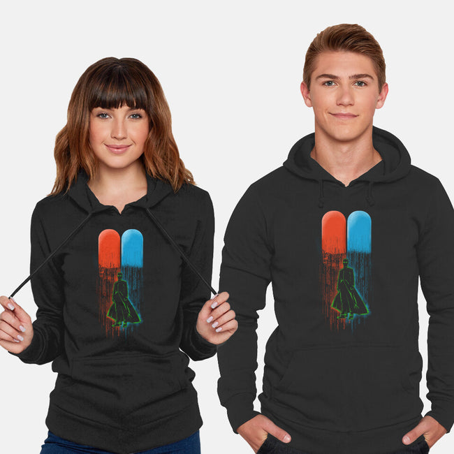 Red Pill Blue Pill-unisex pullover sweatshirt-Wookie Mike