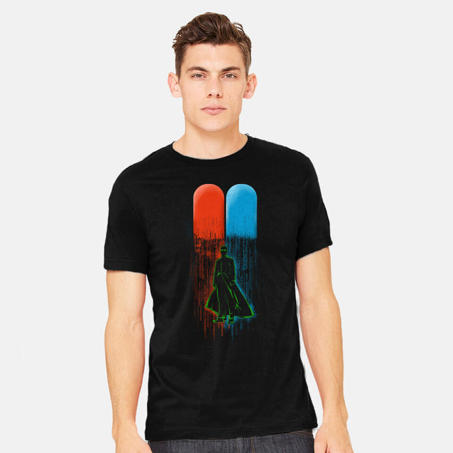 Red Pill Blue Pill-mens heavyweight tee-Wookie Mike