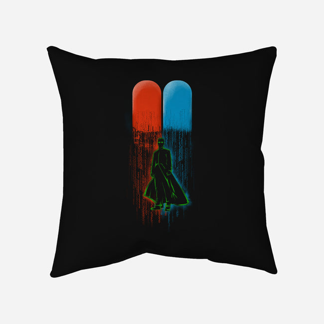 Red Pill Blue Pill-none removable cover w insert throw pillow-Wookie Mike