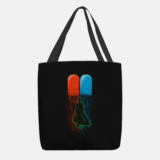 Red Pill Blue Pill-none basic tote-Wookie Mike