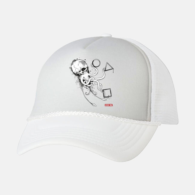 Death Squid-unisex trucker hat-retrodivision