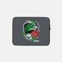 Green Powerhouse-none zippered laptop sleeve-turborat14