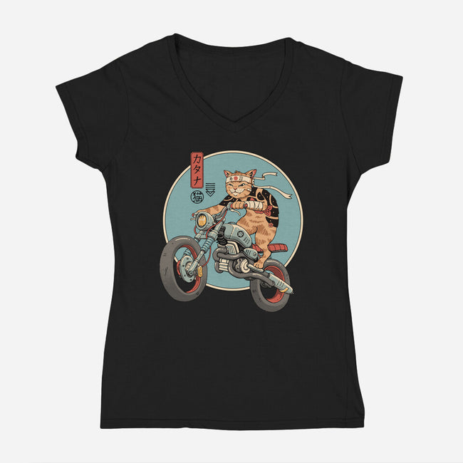 Catana Motorcycle-womens v-neck tee-vp021