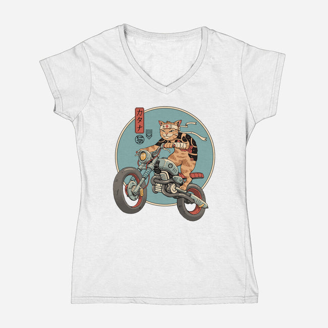 Catana Motorcycle-womens v-neck tee-vp021