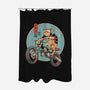 Catana Motorcycle-none polyester shower curtain-vp021