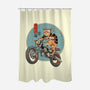 Catana Motorcycle-none polyester shower curtain-vp021