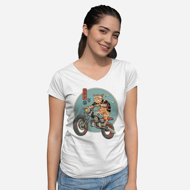 Catana Motorcycle-womens v-neck tee-vp021