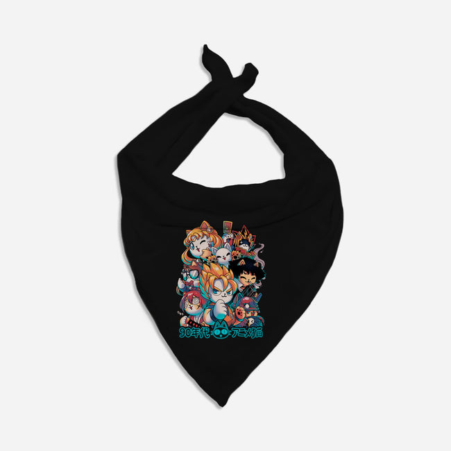 90's Anime Neko-cat bandana pet collar-Corgibutt