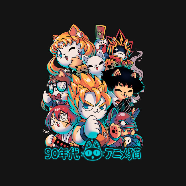 90's Anime Neko-youth basic tee-Corgibutt