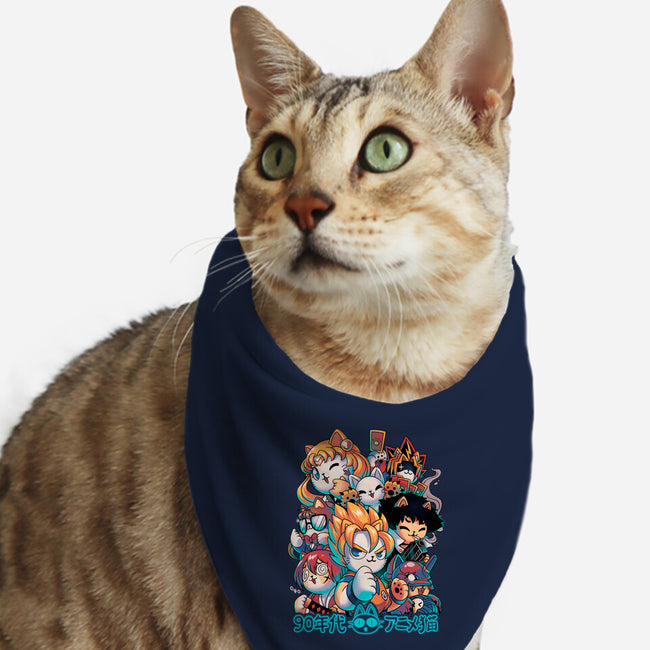 90's Anime Neko-cat bandana pet collar-Corgibutt