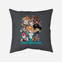 90's Anime Neko-none removable cover w insert throw pillow-Corgibutt