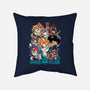 90's Anime Neko-none removable cover w insert throw pillow-Corgibutt