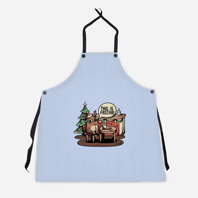 This Is Festive-unisex kitchen apron-eduely