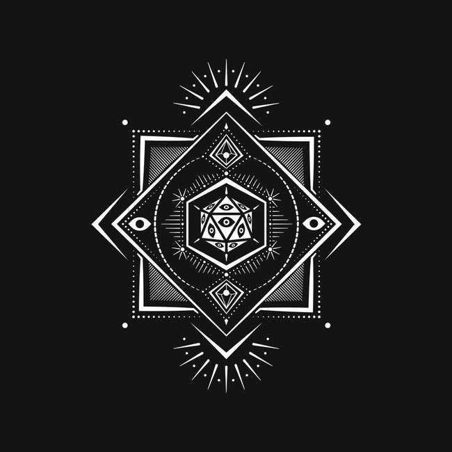 The Eye D20-none stretched canvas-ShirtGoblin