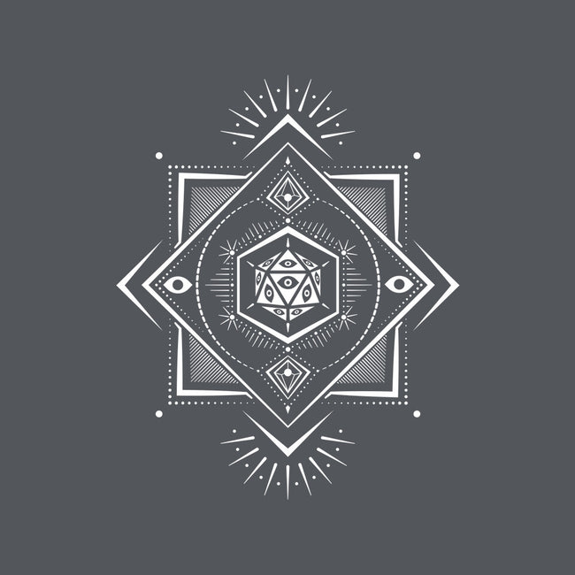 The Eye D20-none polyester shower curtain-ShirtGoblin