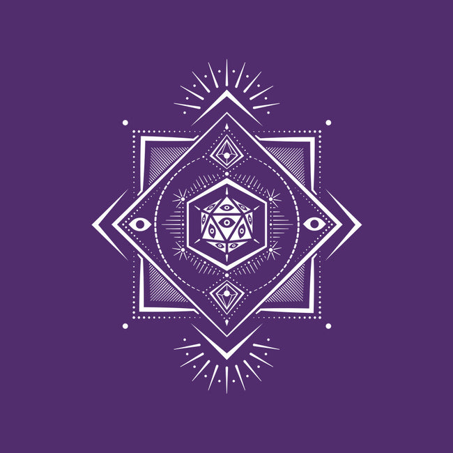 The Eye D20-none stretched canvas-ShirtGoblin