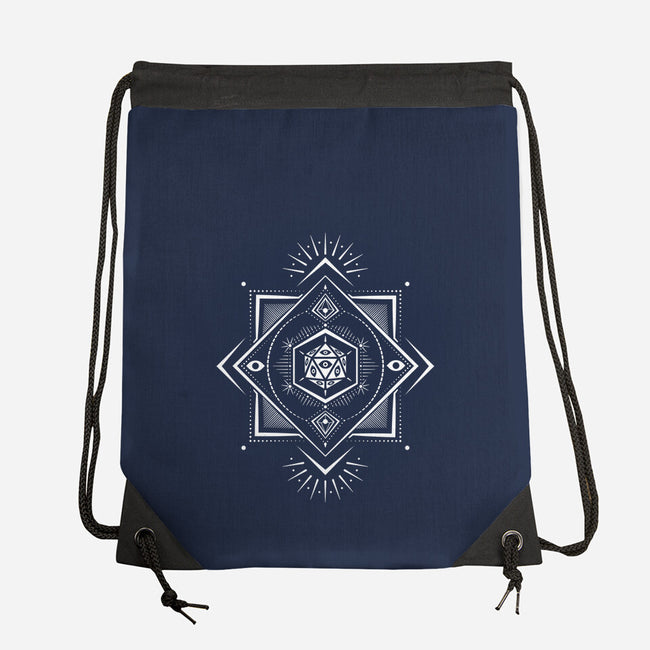 The Eye D20-none drawstring bag-ShirtGoblin